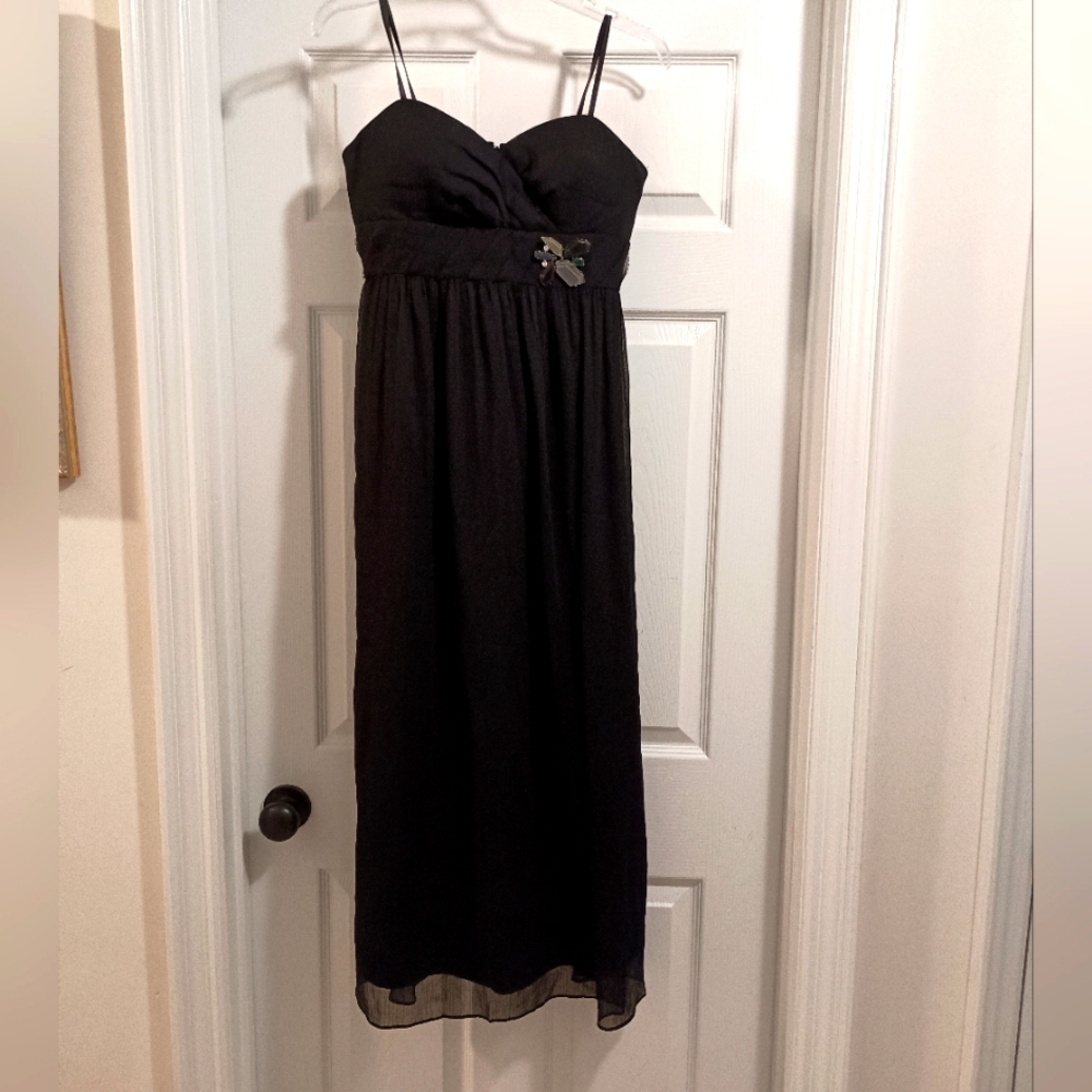BCBG Generation Black Sleeveless Empire waist  Fully lined dress size 8